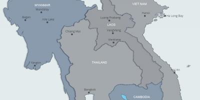 Mapa del nord de laos