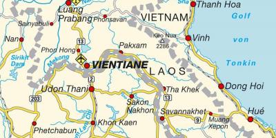 Aeroports a laos mapa