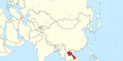 Mapa de laos àsia