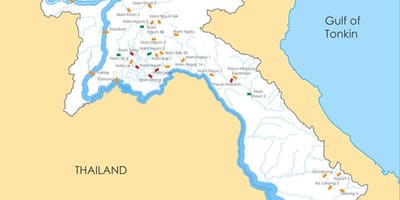 Mapa de laos riu
