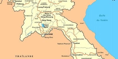 Mapa del sud de laos